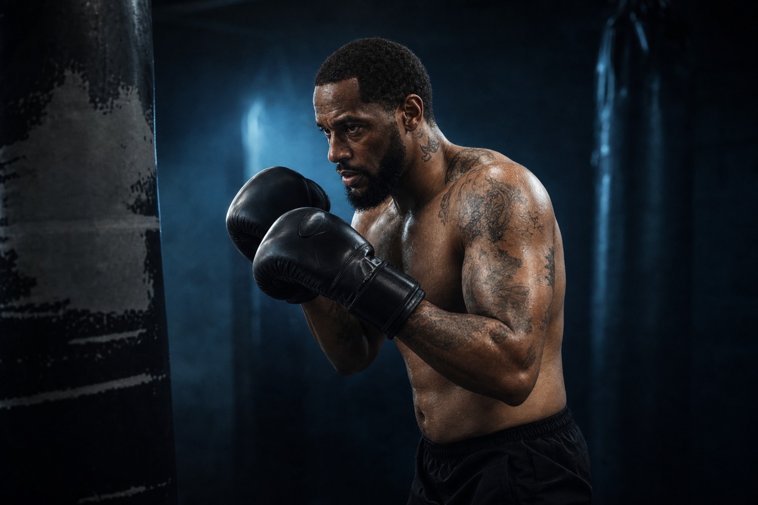 Dem Diesel in boxing stance
