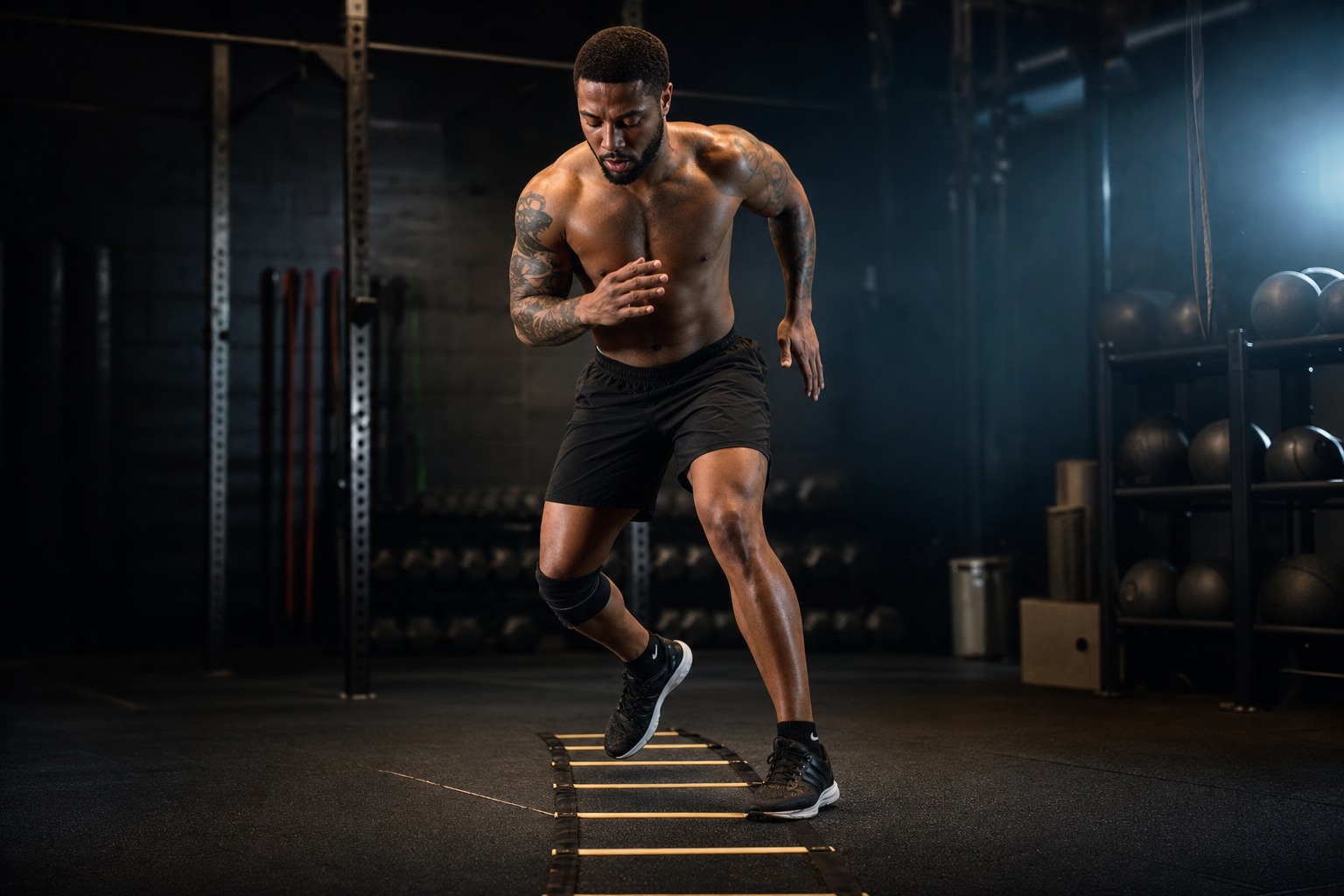 Dem Diesel running agility ladder speed drills