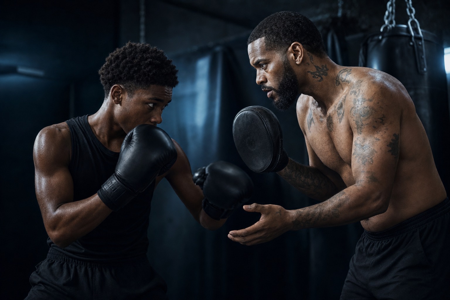 Dem Diesel coaching youth boxing fundamentals